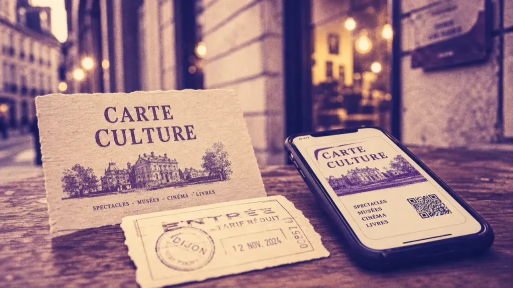 Carte culture dijon à 5 € et sorties dès 3,50 €