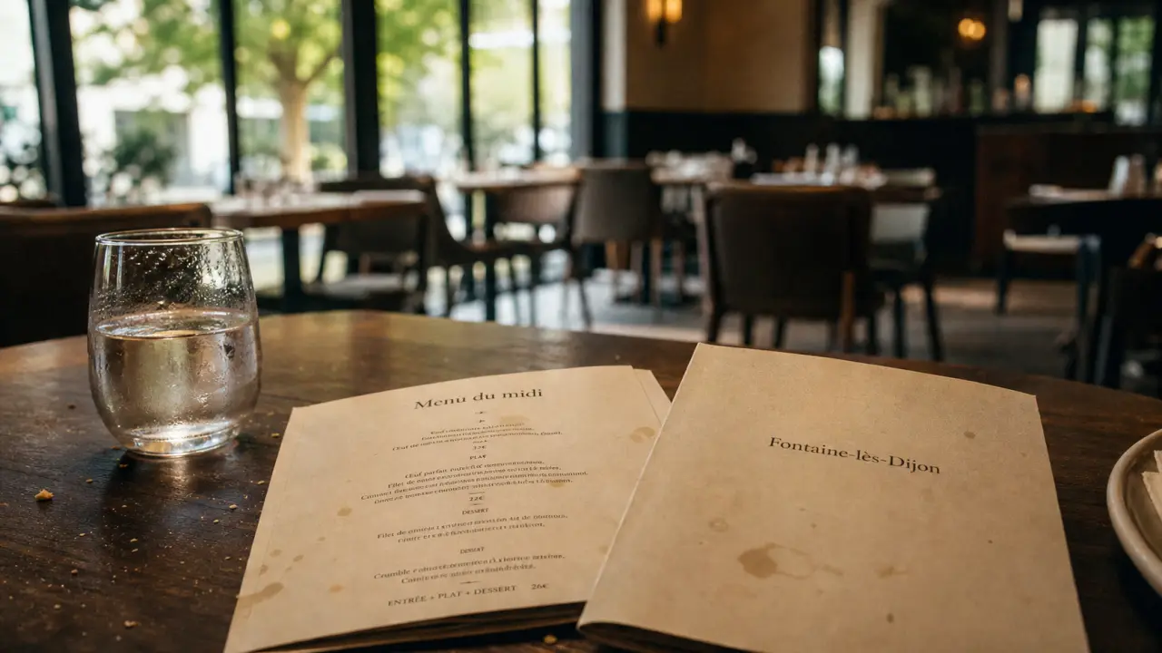 Restaurants fontaine les dijon : menu et table au restaurant