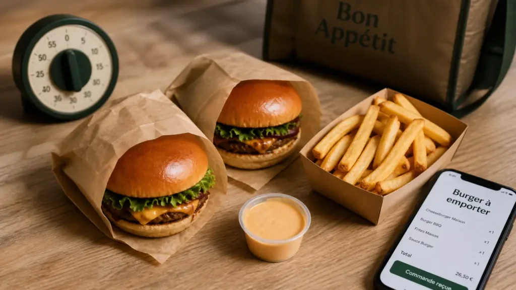 Burger a emporter dijon : commande rapide