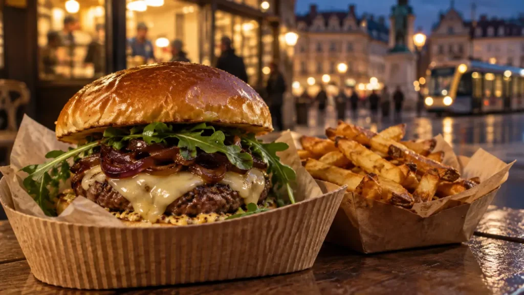 Burger place de la republique dijon : burger et frites maison