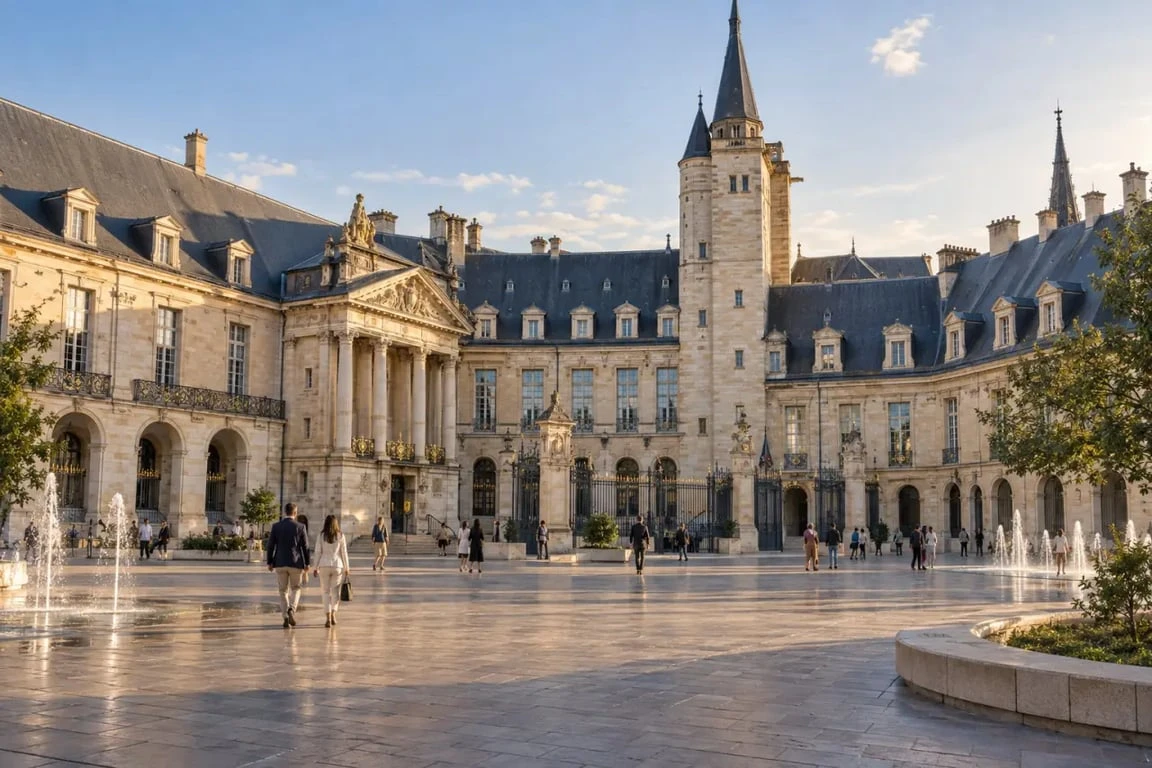 Visiter Dijon centre autour du Palais des Ducs et de la place de la Libération