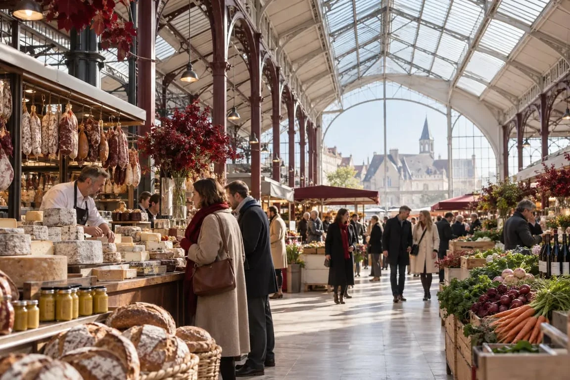 Visiter Dijon centre et découvrir les Halles et les spécialités locales
