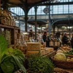 Marchés dijon aux Halles centrales : étals de produits locaux