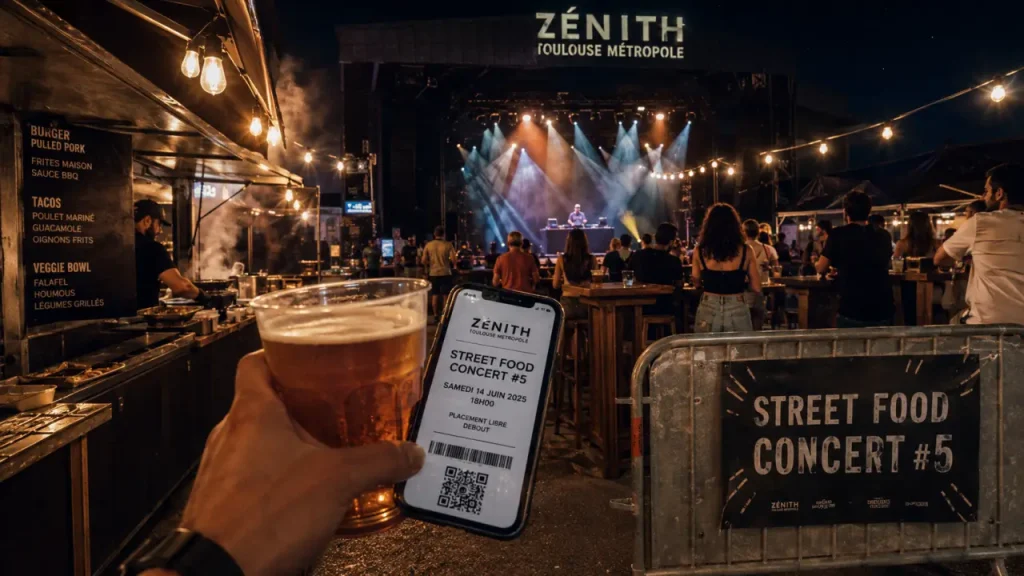 Street food concert dijon au parvis du Zénith, billets et DJ live