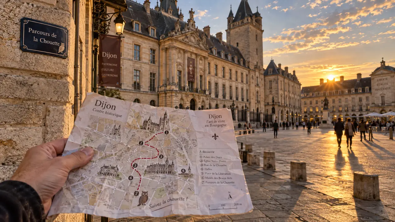Que peut-on visiter à Dijon : Palais des Ducs et parcours de la Chouette au coucher du soleil